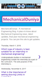 Mobile Screenshot of mechanicalduniya.com