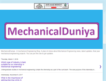 Tablet Screenshot of mechanicalduniya.com